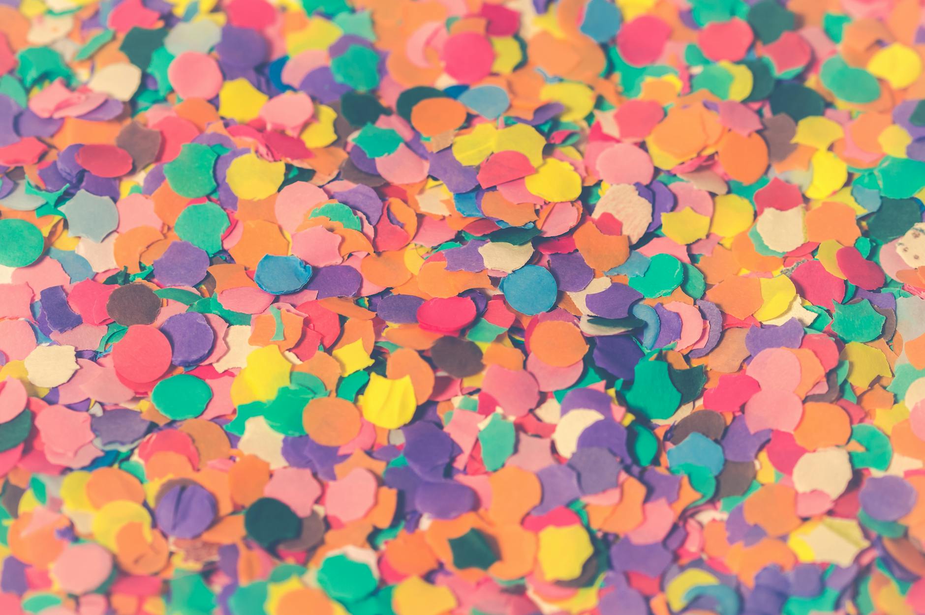Vibrant and colorful confetti perfect for festive backgrounds.