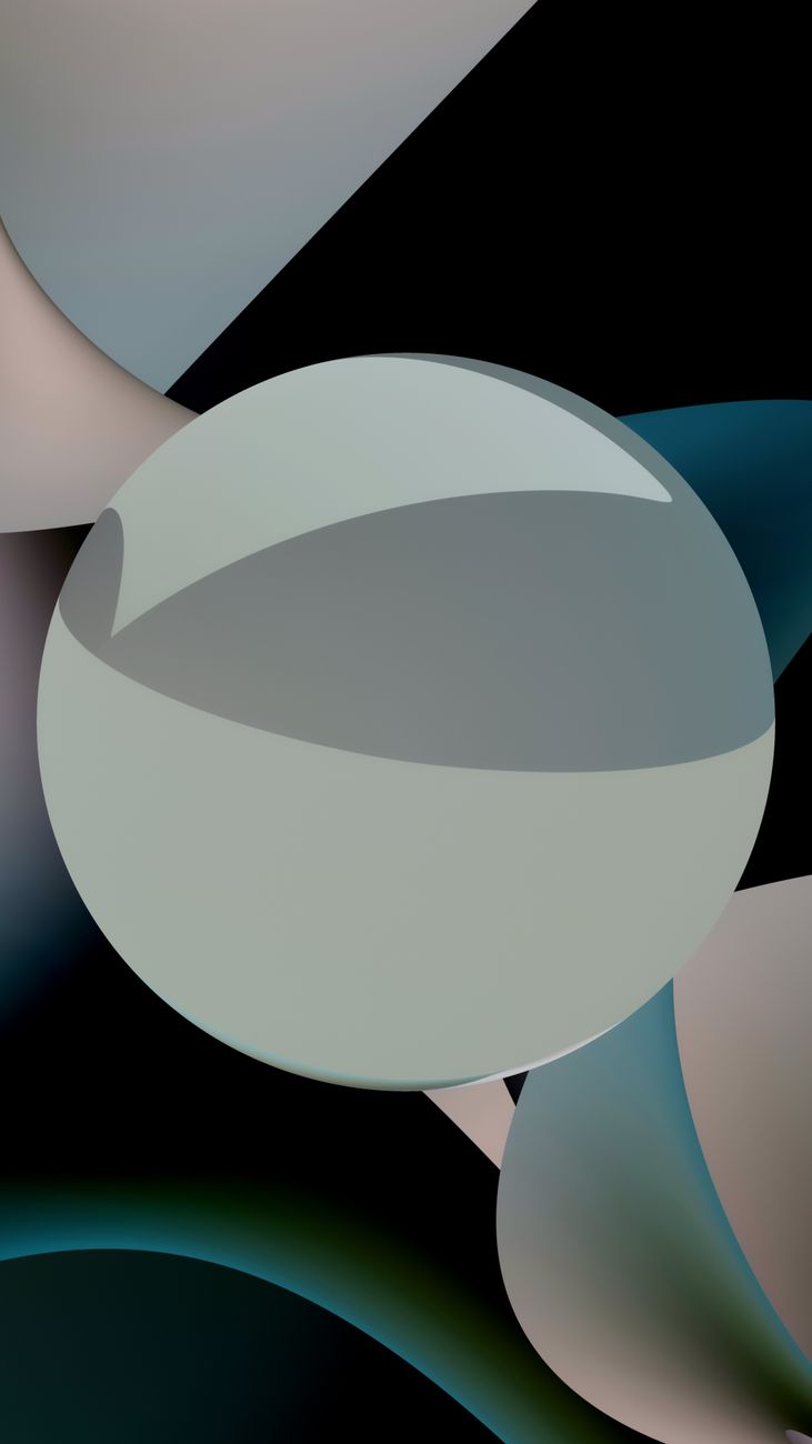 Colorful abstract image featuring spherical shapes and modern geometric patterns, perfect for backgrounds or artistic projects.
