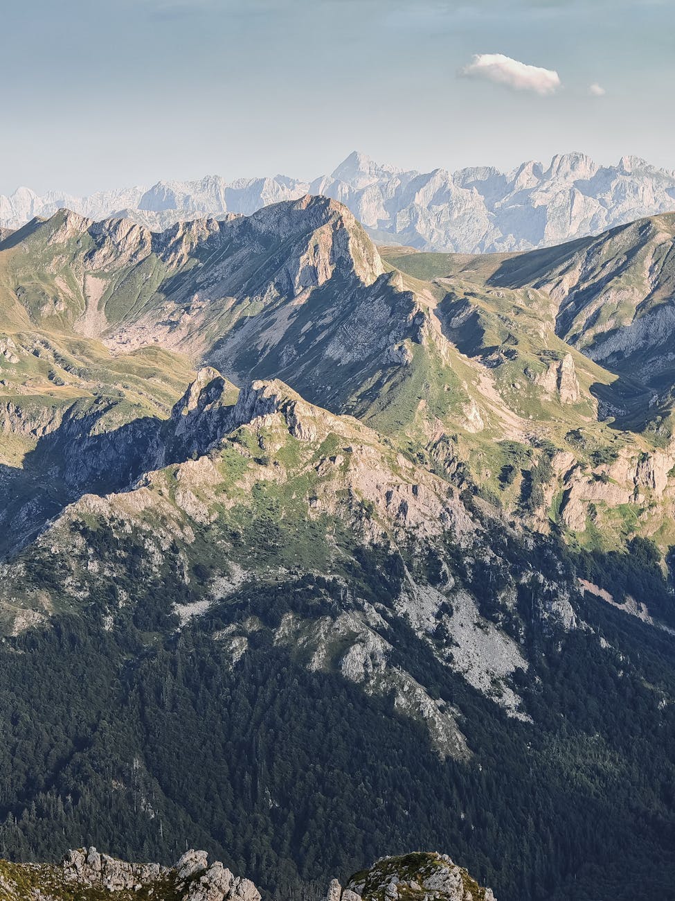Breathtaking view of rugged mountains in Montenegro, perfect for adventure and travel imagery.