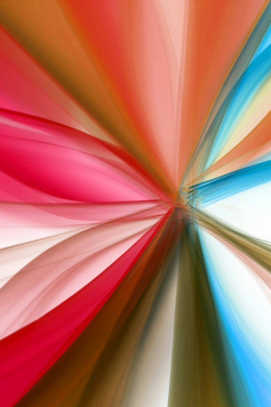 Vibrant abstract image with swirling colors creating motion blur effect