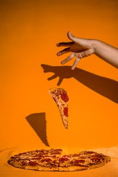 Porcion de pizza